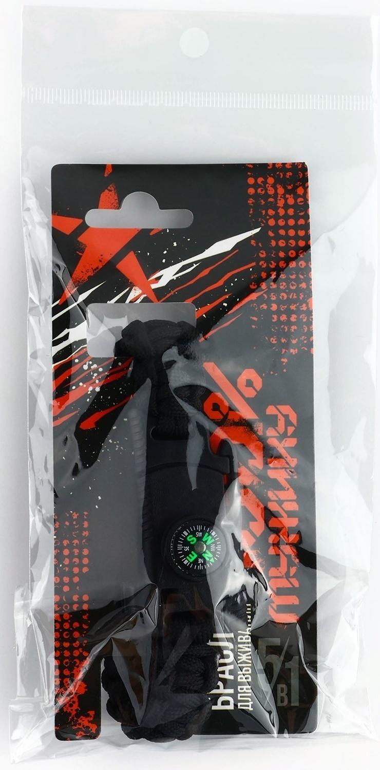 Браслет для выживания «100% мужику», 26 х 2,5 см.