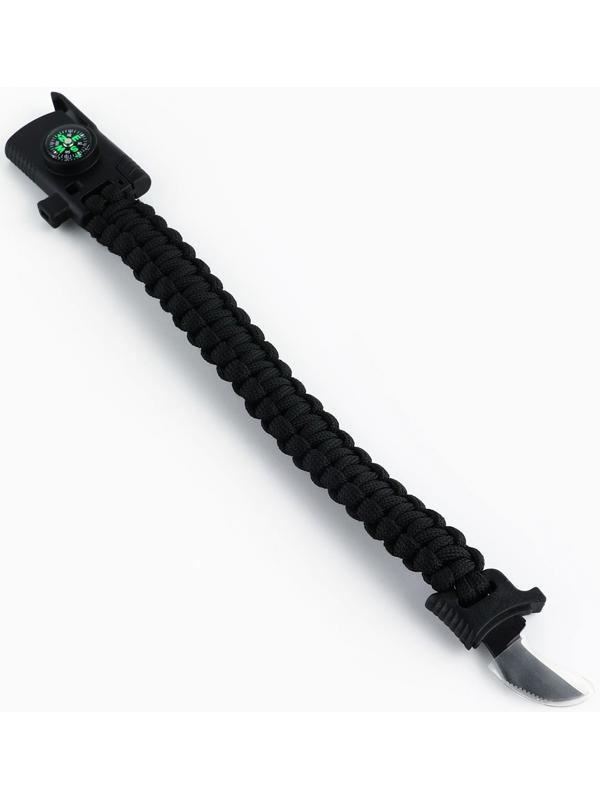 Браслет для выживания «100% мужику», 26 х 2,5 см.