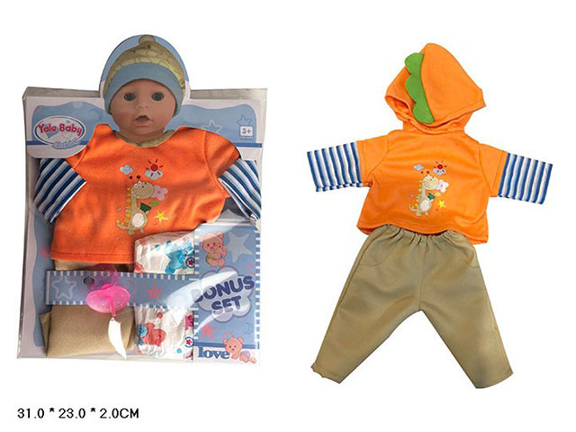 Одежда для куклы 38-43 см «Yale Baby» BLC207B / кофточка, штанишки