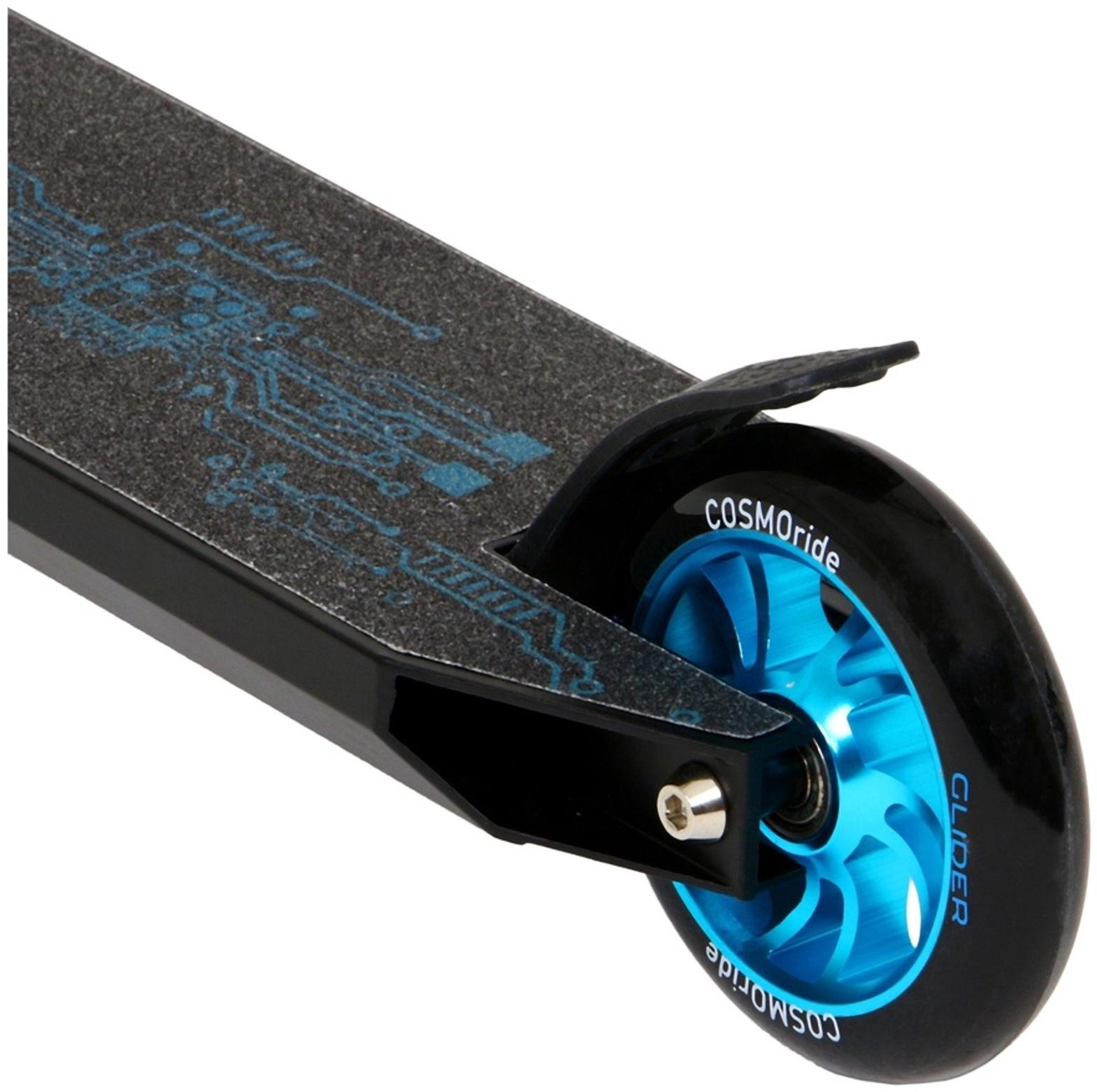 Самокат трюковой COSMORIDE GLIDER Pro CG2021, колёса PU 100 мм, ABEC 7, чёрный