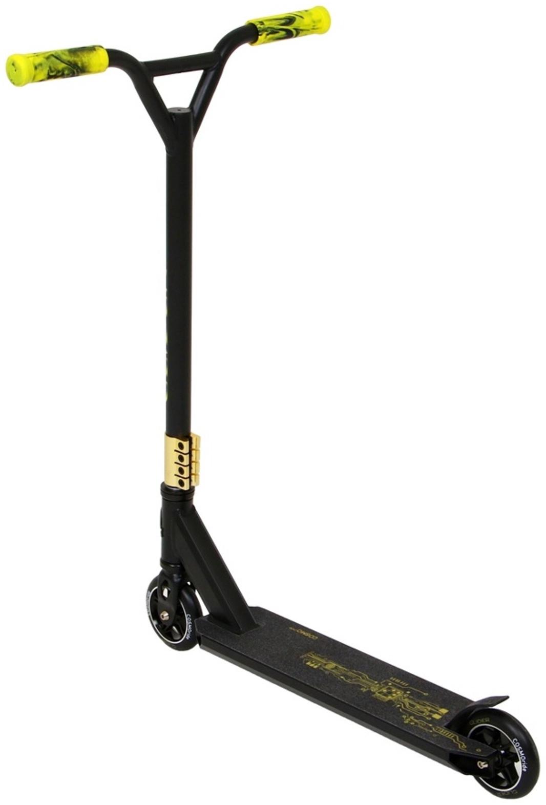 Самокат трюковой COSMORIDE GLIDER CG2021, колёса PU 100 мм, ABEC 7, цвет жёлтый