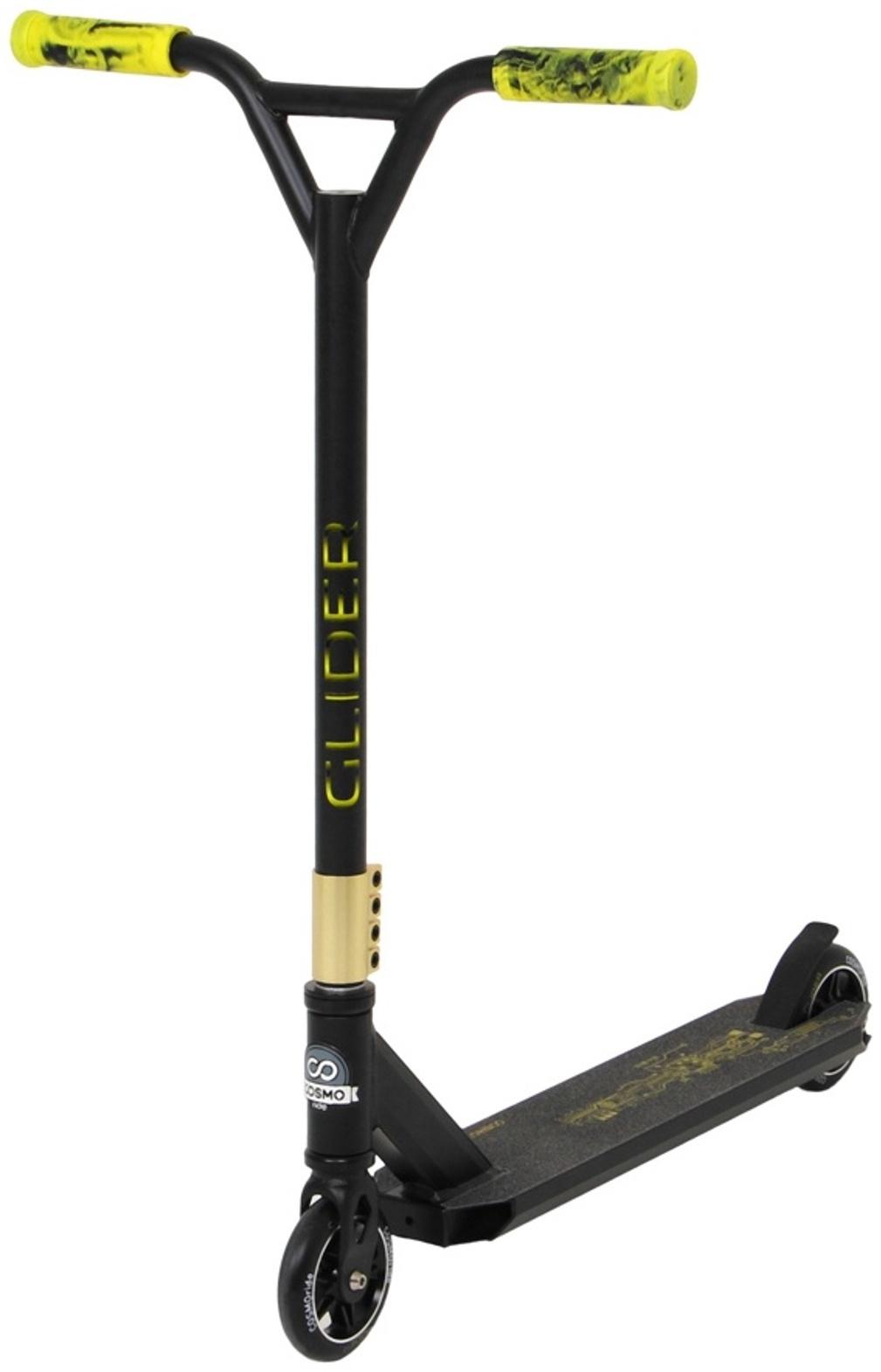 Самокат трюковой COSMORIDE GLIDER CG2021, колёса PU 100 мм, ABEC 7, цвет жёлтый
