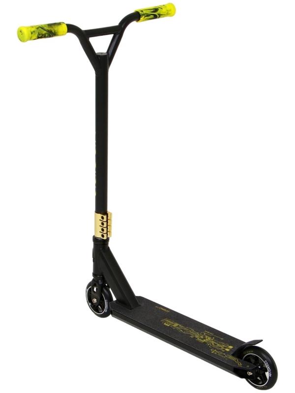 Самокат трюковой COSMORIDE GLIDER CG2021, колёса PU 100 мм, ABEC 7, цвет жёлтый