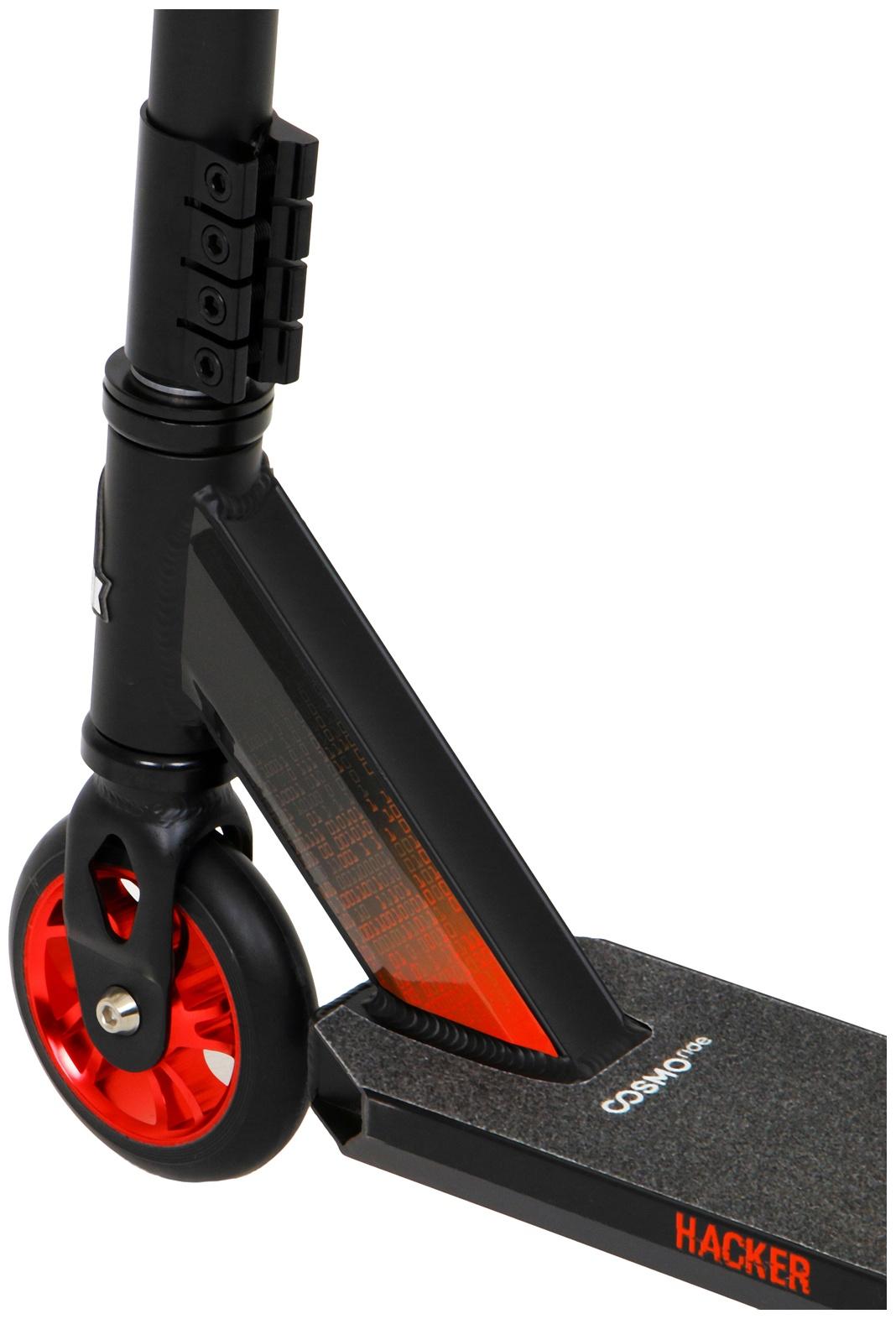 Самокат трюковой COSMORIDE HACKER CH2020, колёса PU 100 мм, ABEC 7, цвет красный