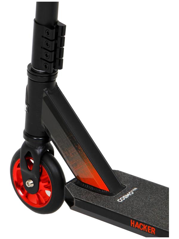 Самокат трюковой COSMORIDE HACKER CH2020, колёса PU 100 мм, ABEC 7, цвет красный