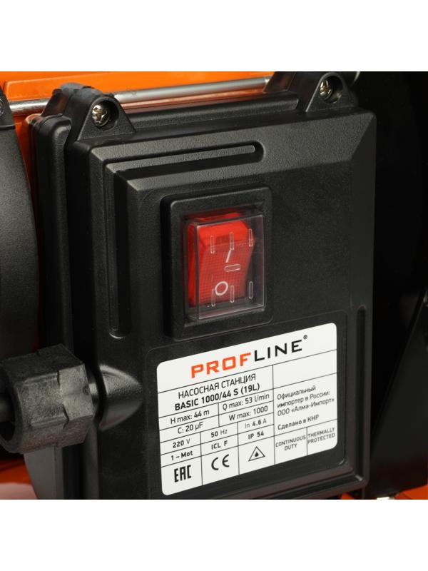 Насосная станция PROFLINE BASIC 1000/44S, 1000 Вт, напор 44 м, 53 л/мин, бак 19 л