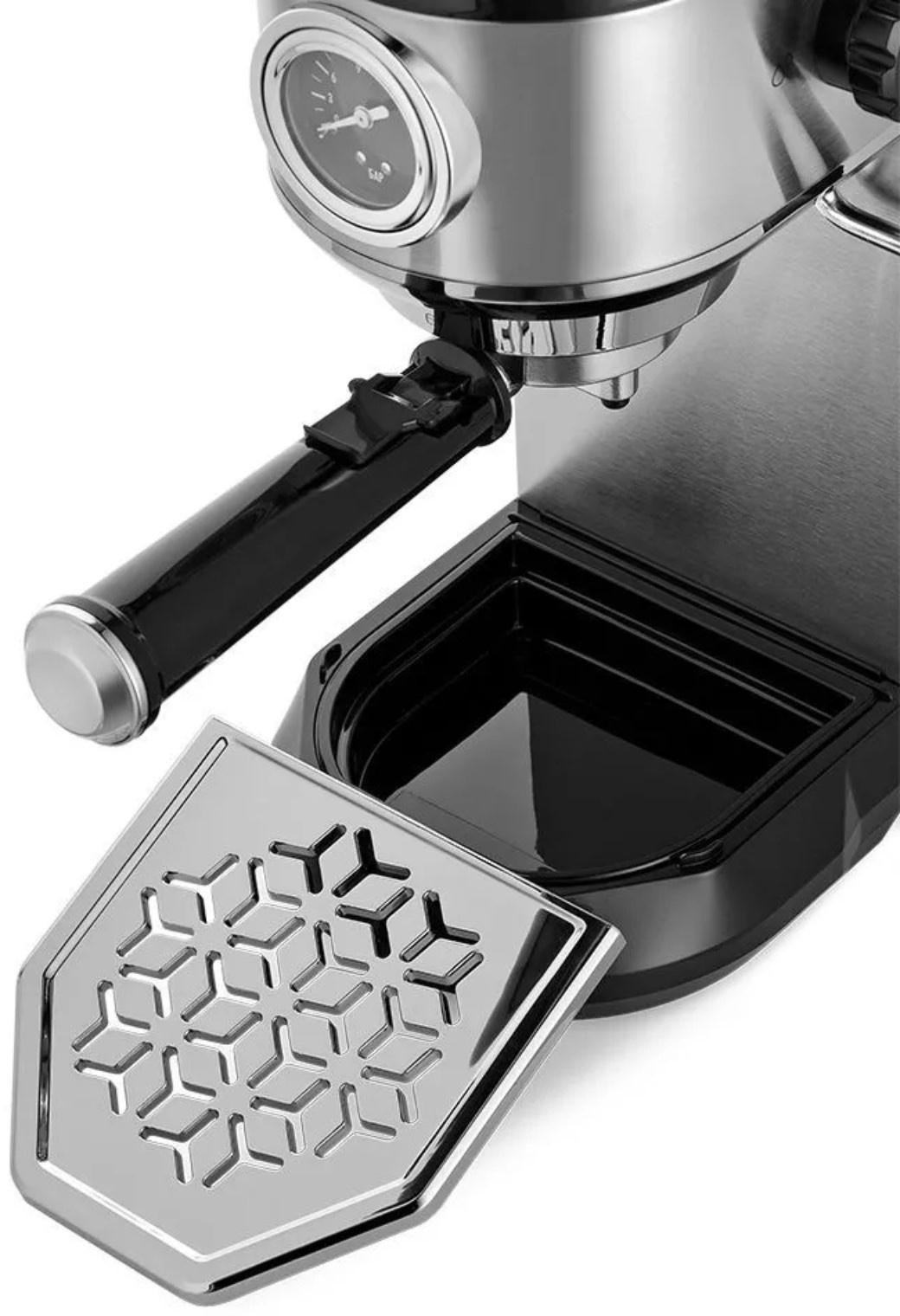 Кофеварка Kitfort КТ-7194, капельная, 1450 Вт, 1 л, чёрно-серебристая