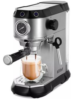 Кофеварка Kitfort КТ-7194, капельная, 1450 Вт, 1 л, чёрно-серебристая