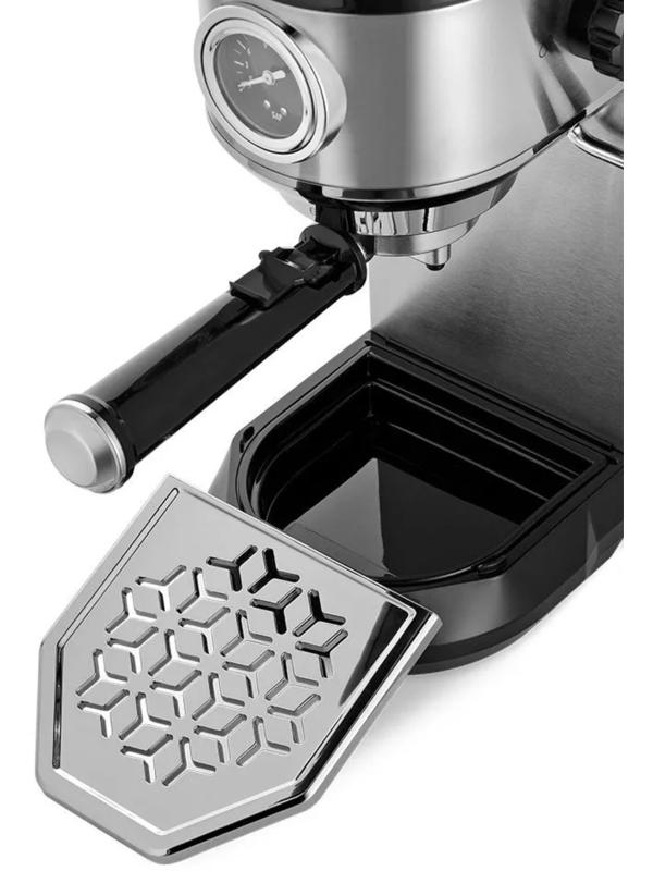 Кофеварка Kitfort КТ-7194, капельная, 1450 Вт, 1 л, чёрно-серебристая