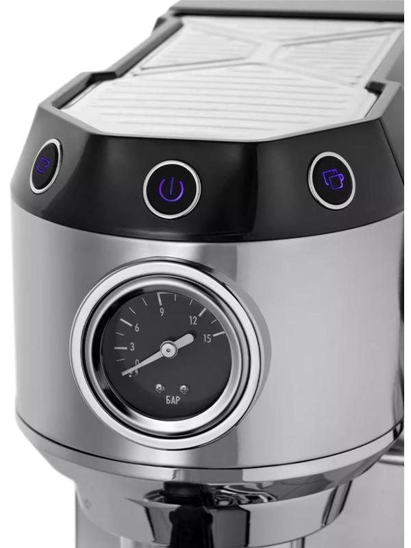 Кофеварка Kitfort КТ-7194, капельная, 1450 Вт, 1 л, чёрно-серебристая