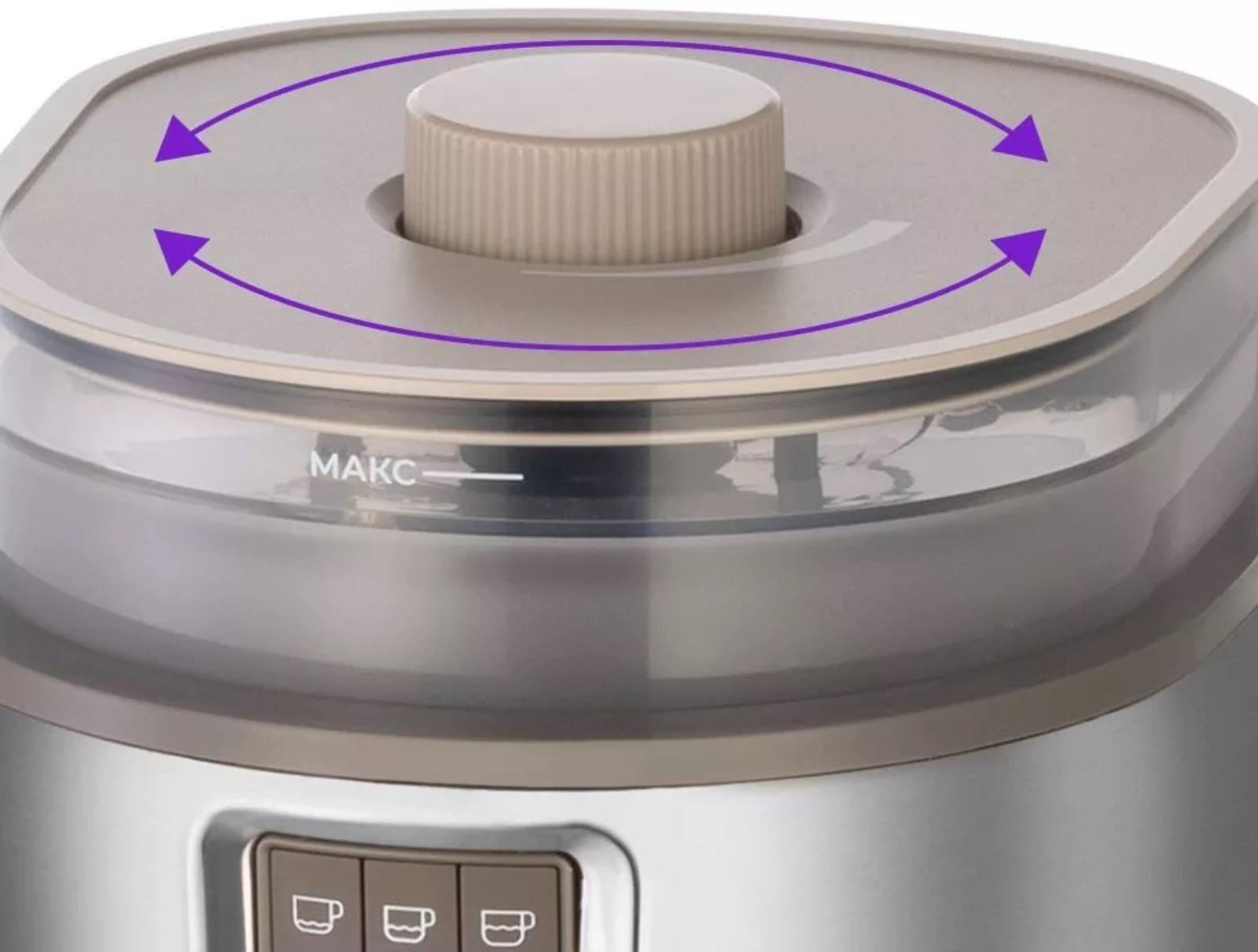 Кофемашина Kitfort КТ-7204, капельная, 1000 Вт. 1.38 л, серебристый