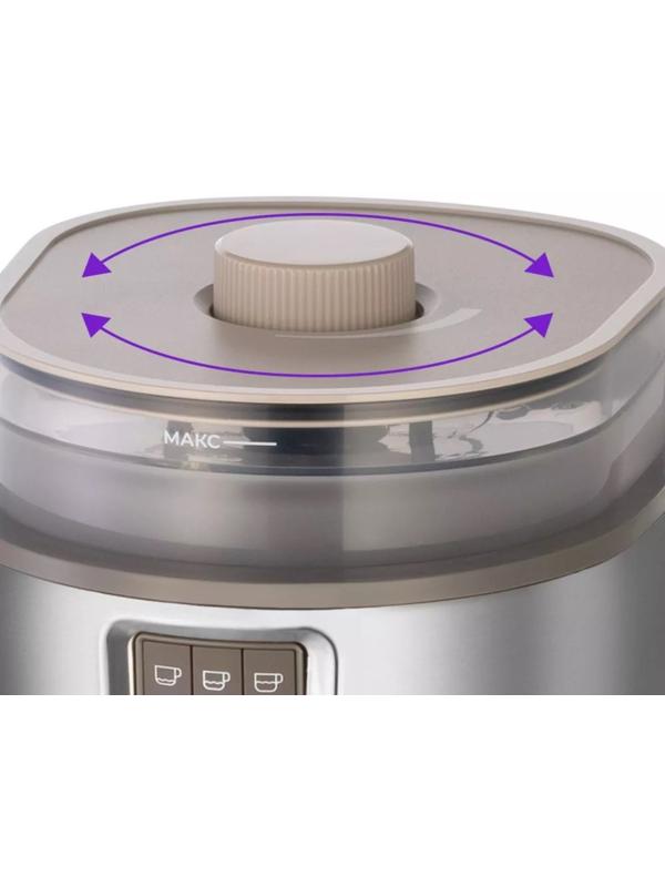 Кофемашина Kitfort КТ-7204, капельная, 1000 Вт. 1.38 л, серебристый