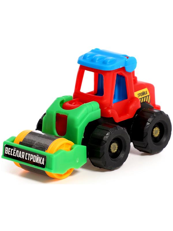 Набор тракторов «Весёлая стройка», инерционные, в наборе 6 шт., цвет МИКС
