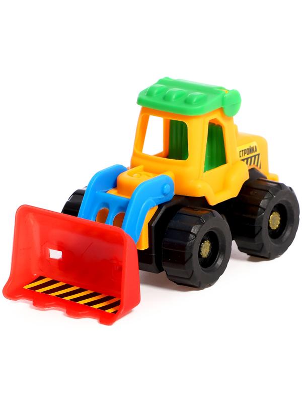 Набор тракторов «Весёлая стройка», инерционные, в наборе 6 шт., цвет МИКС