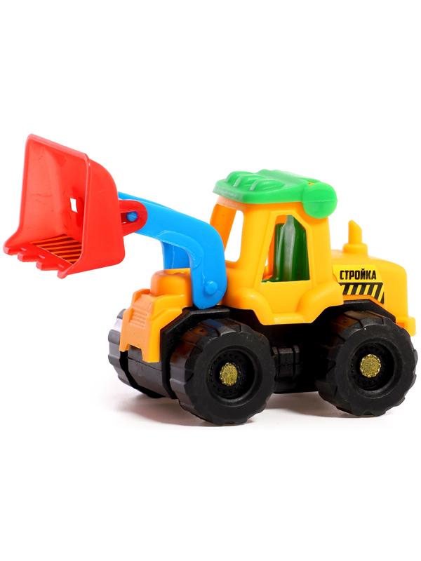 Набор тракторов «Весёлая стройка», инерционные, в наборе 6 шт., цвет МИКС