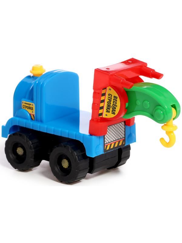 Набор детских машин «Весёлая стройка», инерционные, в наборе 4 шт., цвет МИКС