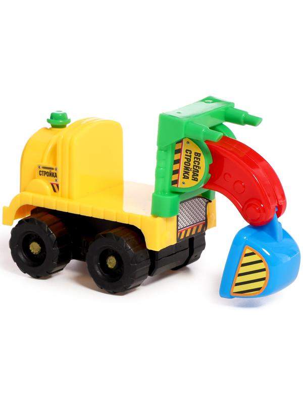 Набор детских машин «Весёлая стройка», инерционные, в наборе 4 шт., цвет МИКС