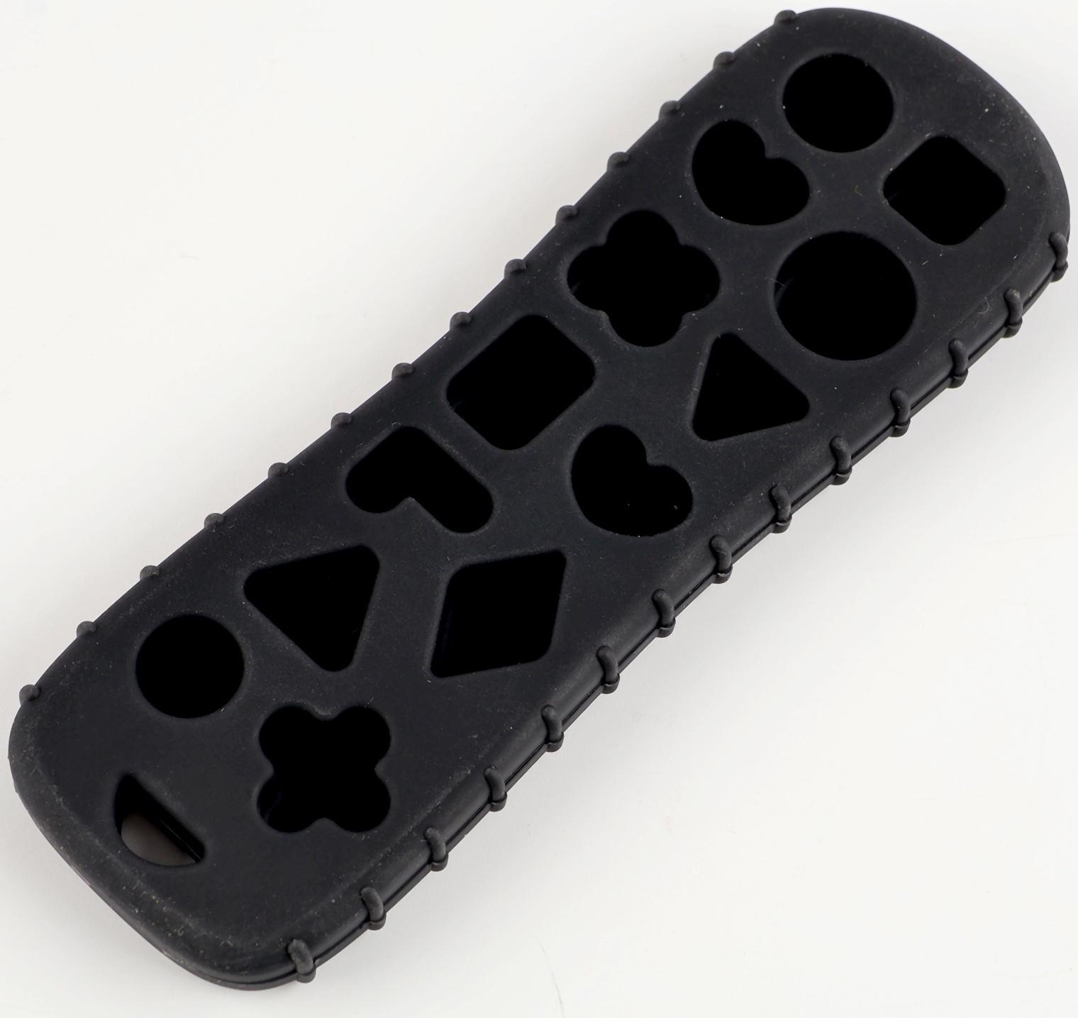 Прорезыватель силиконовый для зубов «Пульт от телевизора», от 0 мес., чёрный