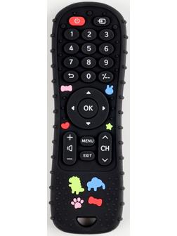 Прорезыватель силиконовый для зубов «Пульт от телевизора», от 0 мес., чёрный