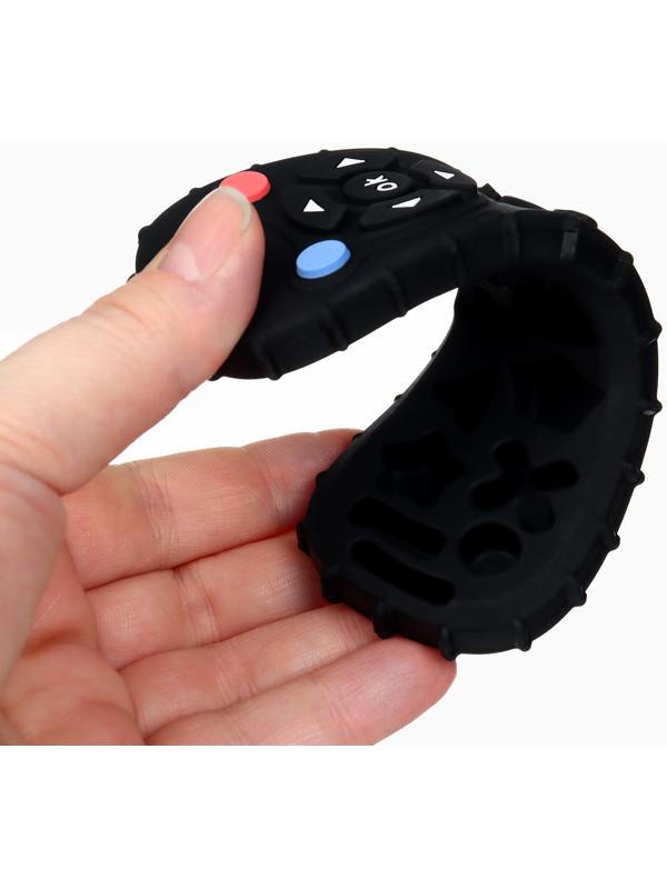 Прорезыватель силиконовый для зубов «Пульт от телевизора», от 0 мес., чёрный