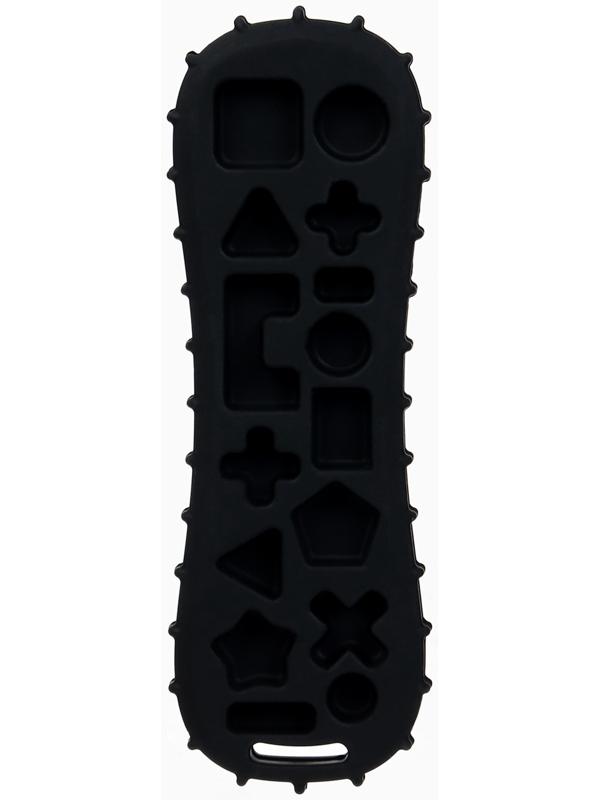 Прорезыватель силиконовый для зубов «Пульт от телевизора», от 0 мес., чёрный