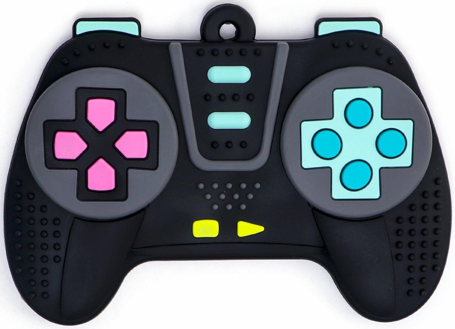 Прорезыватель силиконовый для зубов «Джойстик», от 0 мес., чёрный