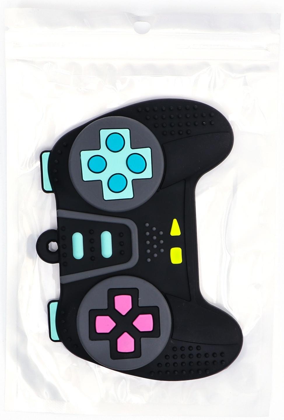 Прорезыватель силиконовый для зубов «Джойстик», от 0 мес., чёрный