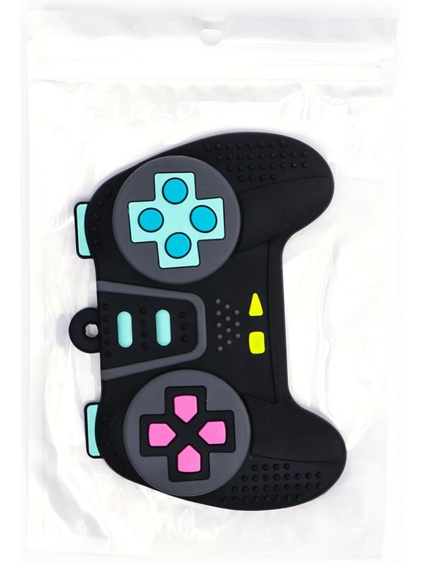 Прорезыватель силиконовый для зубов «Джойстик», от 0 мес., чёрный