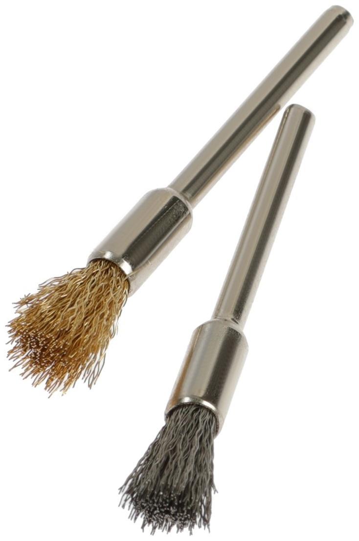 Набор щеток металлических для гравера ТУНДРА, хвостовик 3 мм, 36 шт.