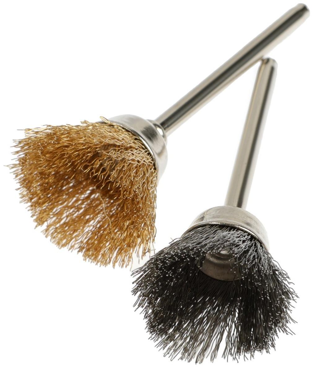 Набор щеток металлических для гравера ТУНДРА, хвостовик 3 мм, 36 шт.