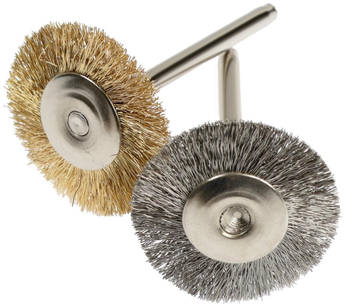 Набор щеток металлических для гравера ТУНДРА, хвостовик 3 мм, 36 шт.