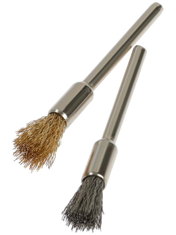 Набор щеток металлических для гравера ТУНДРА, хвостовик 3 мм, 36 шт.