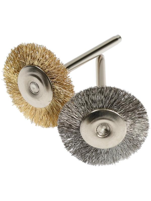 Набор щеток металлических для гравера ТУНДРА, хвостовик 3 мм, 36 шт.