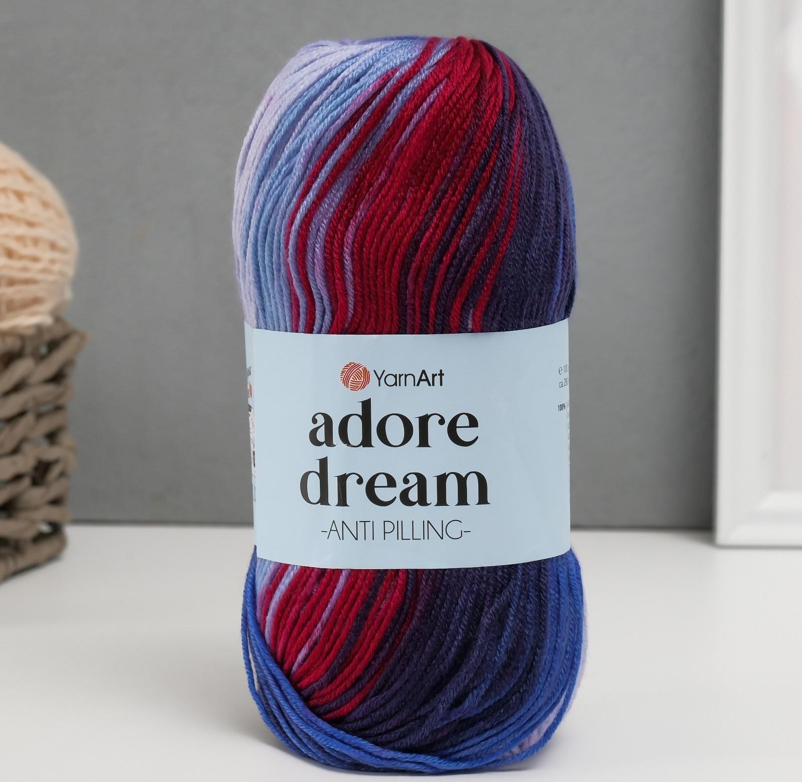 Пряжа для вязания спицами, крючком YarnArt, Adore Dream, 100% акрил антипиллинг, 280 м/100 г, (1075)