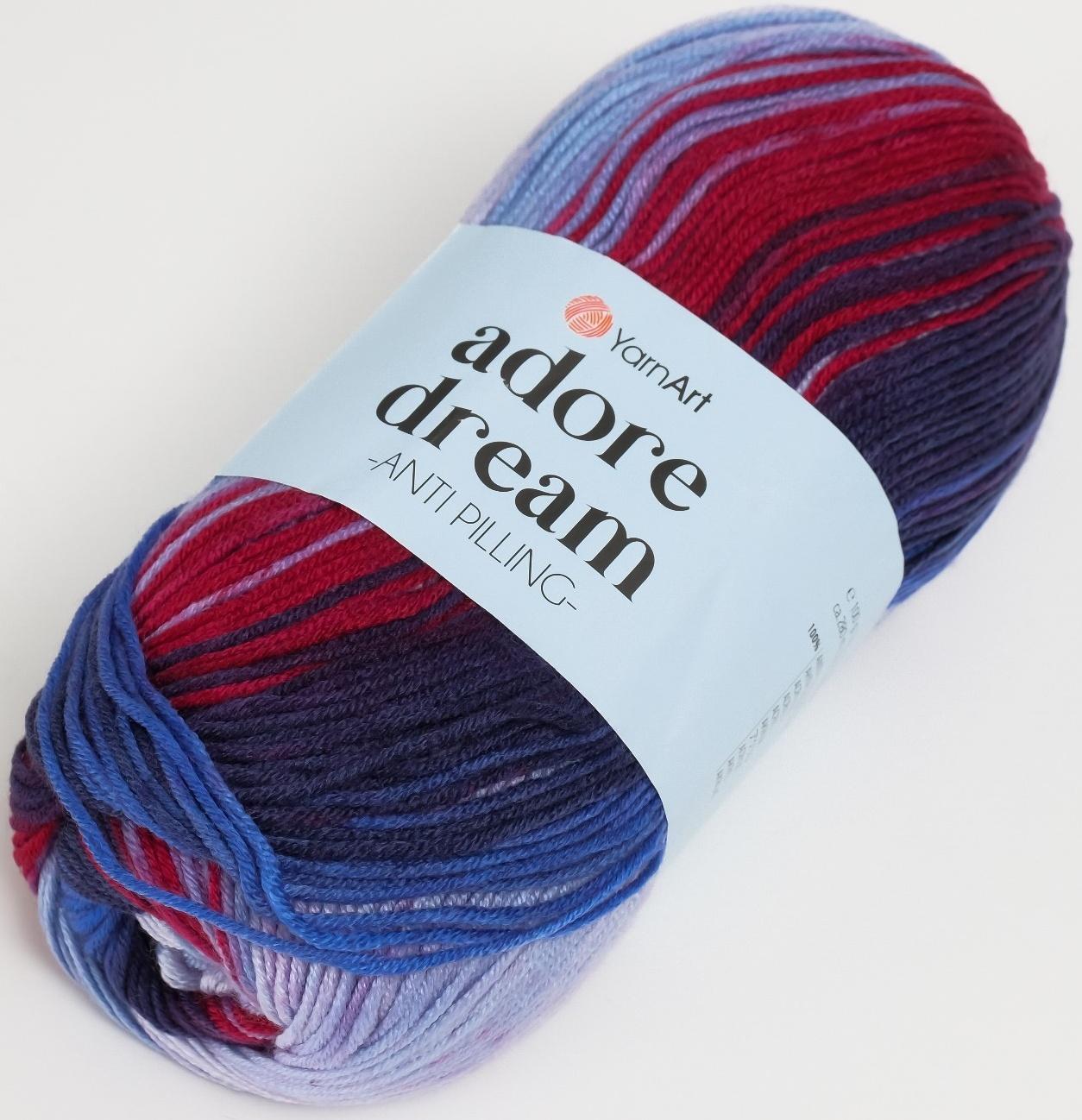 Пряжа для вязания спицами, крючком YarnArt, Adore Dream, 100% акрил антипиллинг, 280 м/100 г, (1075)