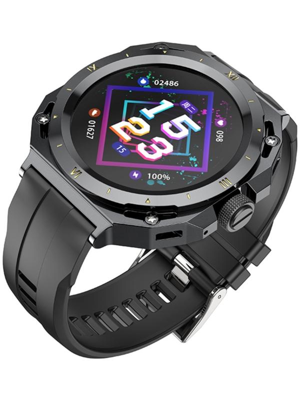 Смарт-часы Hoco Y14, 1.32, 360×360, BT5.0, 200 мАч, поддержка вызова, Lightning, чёрные