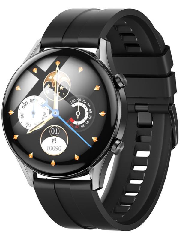 Смарт-часы Hoco Y7, 1.32, 360×360, BT5.0, 330 мАч, Lightning, чёрные