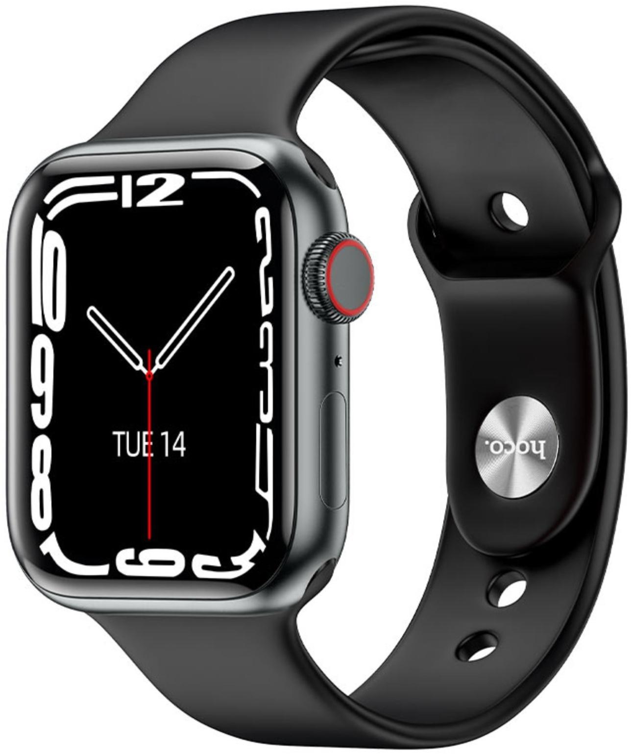 Смарт-часы Hoco Y1 Pro, 1.91, 240х285, BT5.0, 280 мАч, Lightning, чёрные