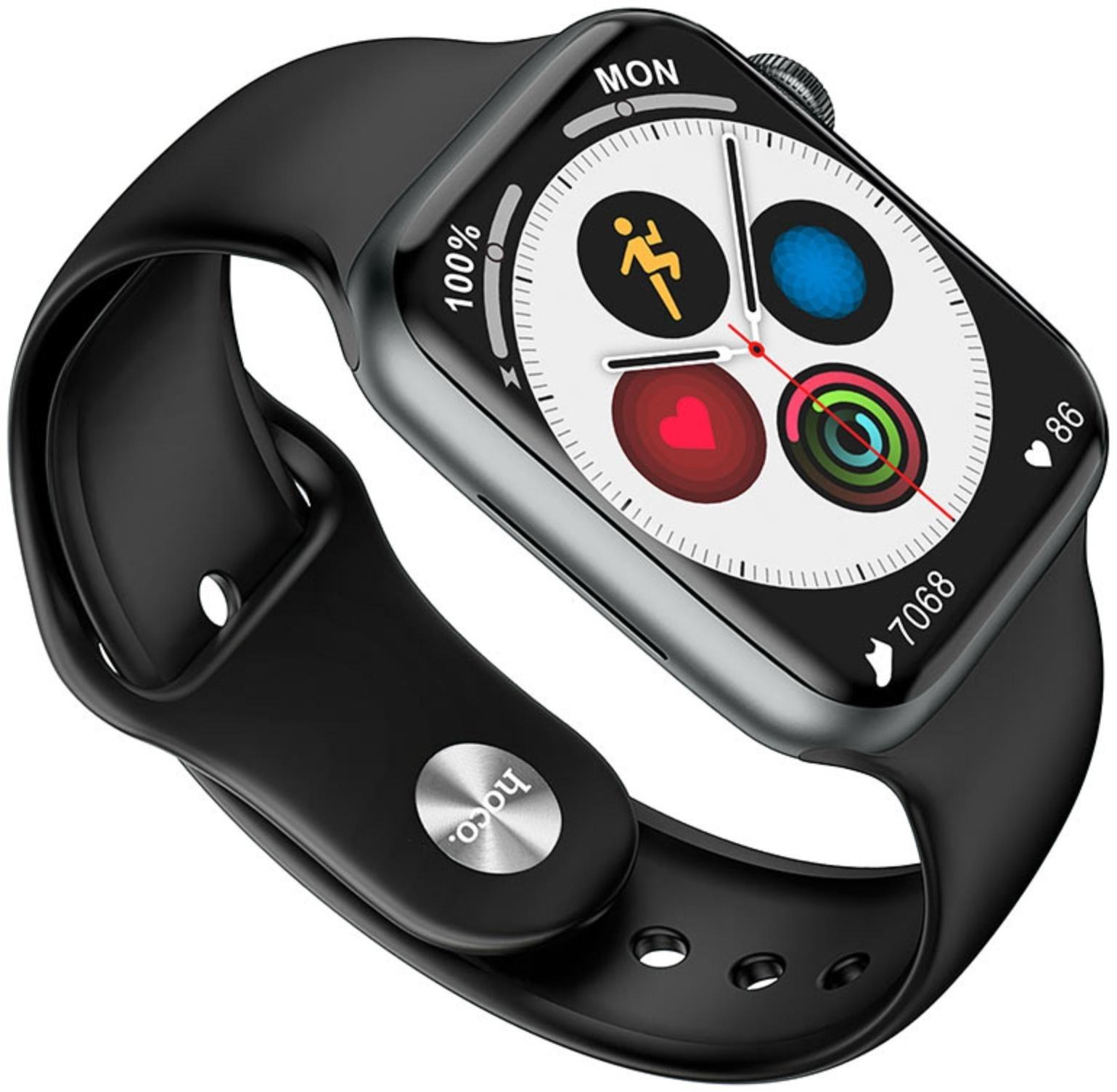 Смарт-часы Hoco Y1 Pro, 1.91, 240х285, BT5.0, 280 мАч, Lightning, чёрные