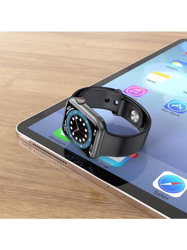 Смарт-часы Hoco Y1 Pro, 1.91, 240х285, BT5.0, 280 мАч, Lightning, чёрные