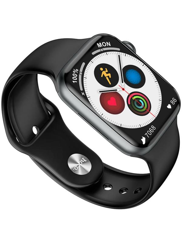 Смарт-часы Hoco Y1 Pro, 1.91, 240х285, BT5.0, 280 мАч, Lightning, чёрные