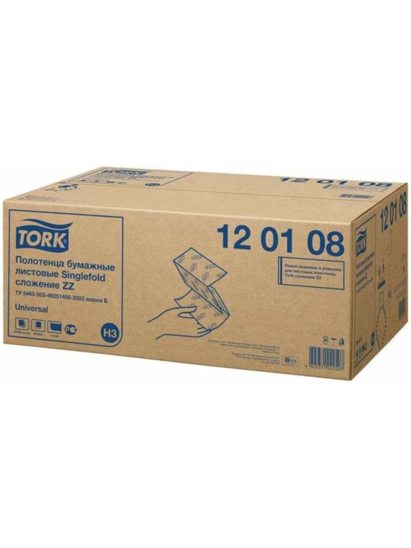Бумажные полотенца листовые Tork Singlefold сложения ZZ (H3), 250 листов