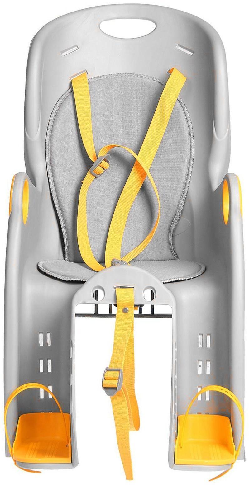 Велокресло заднее BQ-5B, крепление на багажник, цвет серый