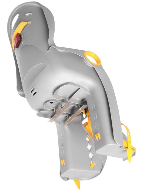 Велокресло заднее BQ-5B, крепление на багажник, цвет серый