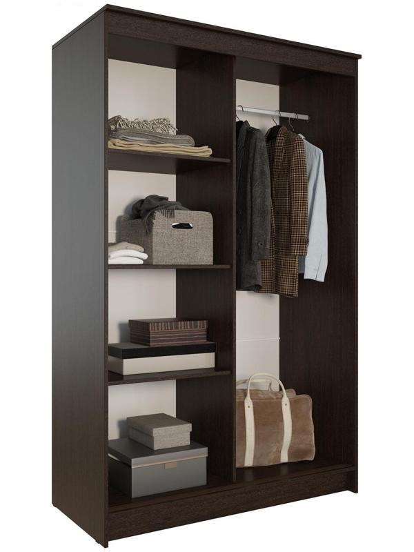 Шкаф-купе «Элегант 5», 1260×2000×590 мм, венге/сосна лоредо