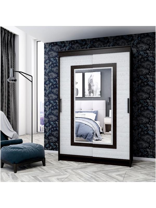 Шкаф-купе «Элегант 5», 1260×2000×590 мм, венге/сосна лоредо