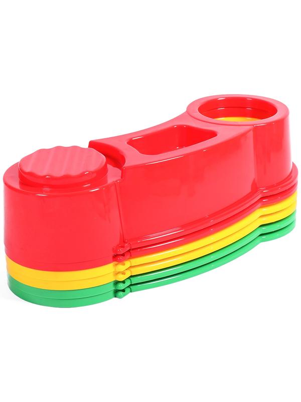 Песочница пластиковая, 115 × 115 × 20 см, разноцветная, «Круг»