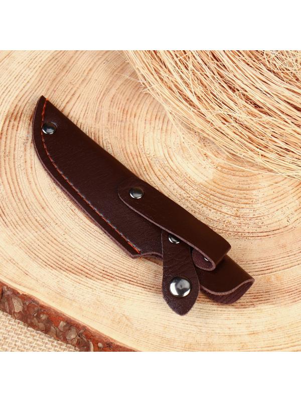 Ножны - чехол для ножа, под лезвие до 10 х 3 см, темно-коричневый
