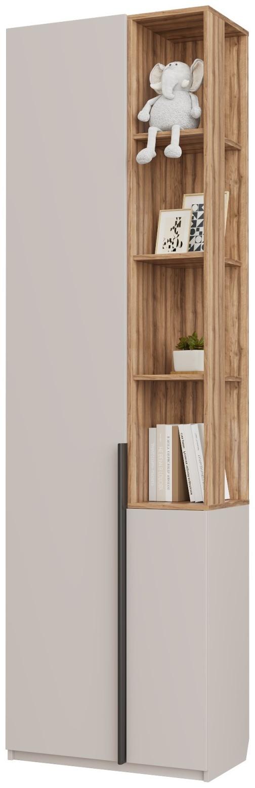 Стеллаж «Чарли 5.2», левый, 651×350×2205 мм, кашемир/авелано