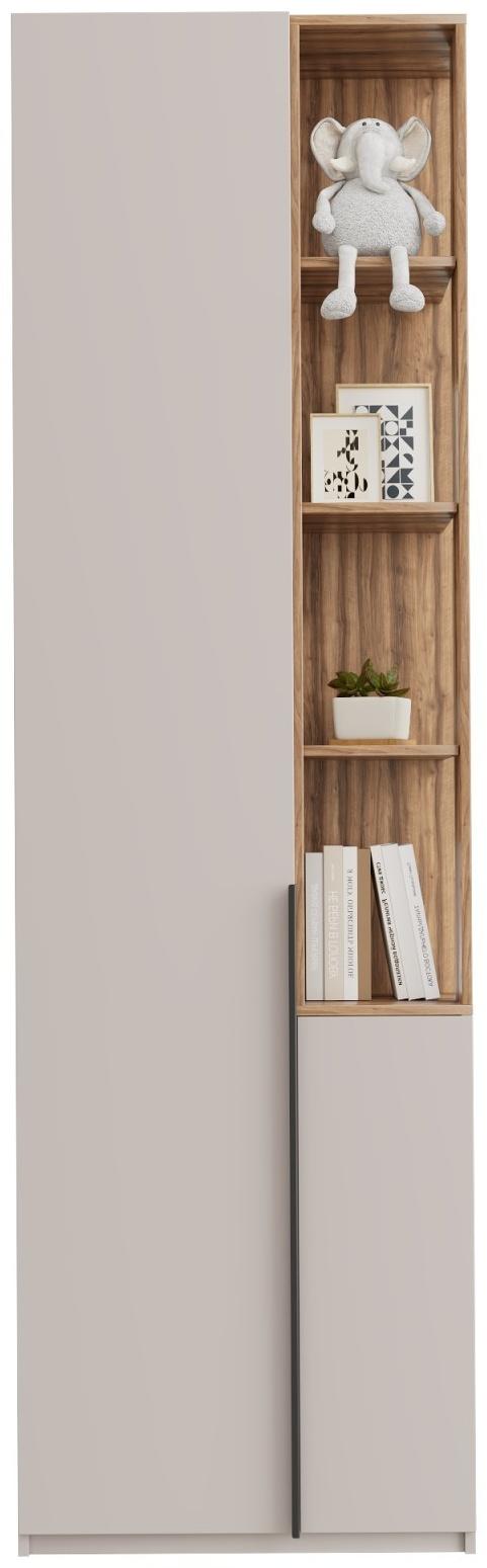 Стеллаж «Чарли 5.2», левый, 651×350×2205 мм, кашемир/авелано